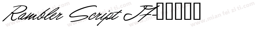 Rambler Script JF字体转换